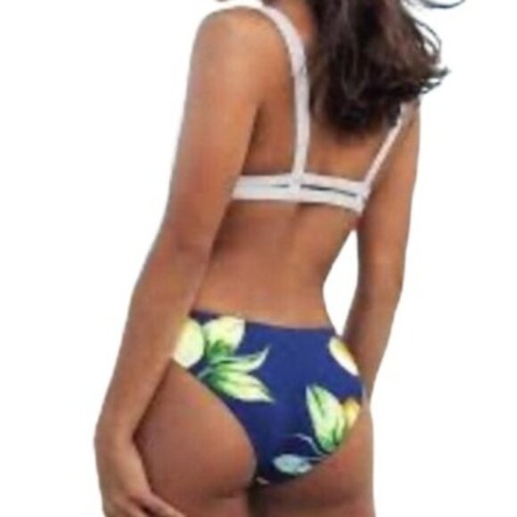 Cupshe White & Blue Lemon Print Bikini Set - Picture 8 of 8